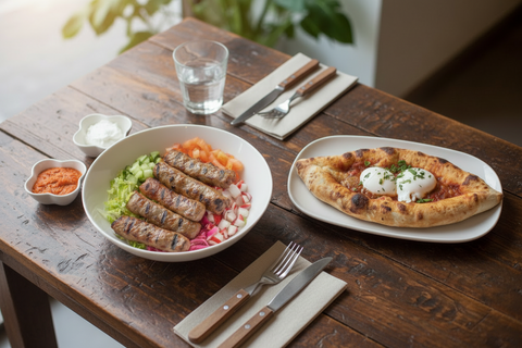 Cevapi Rice Bowl ve Shakshuka Nest