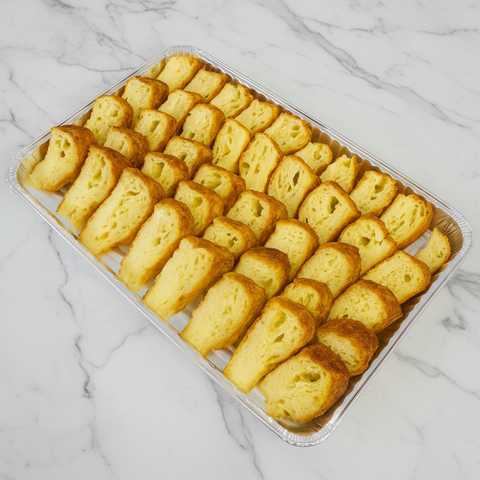 Cheese Bourek Platter on white plate with marble background