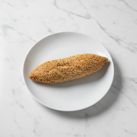 Sesame Bread Roll - Marble Background